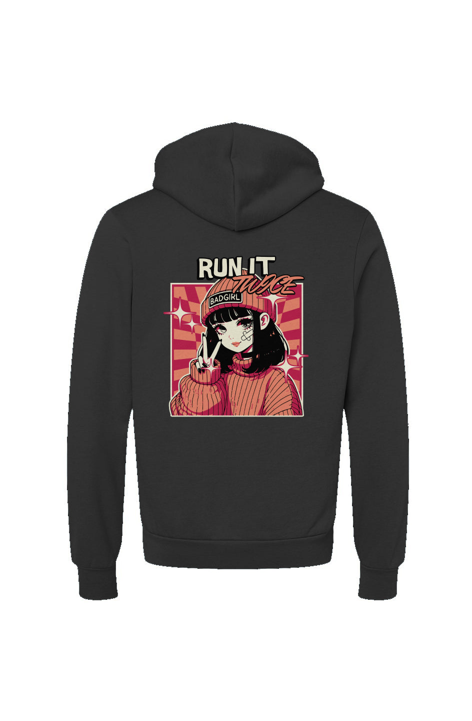 Run It Twice Hoodie - Black