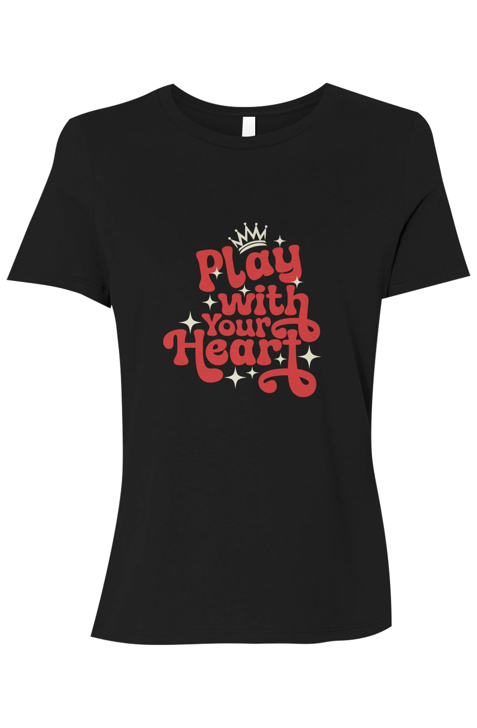 Play With Your Heart Women’s Tee - Black