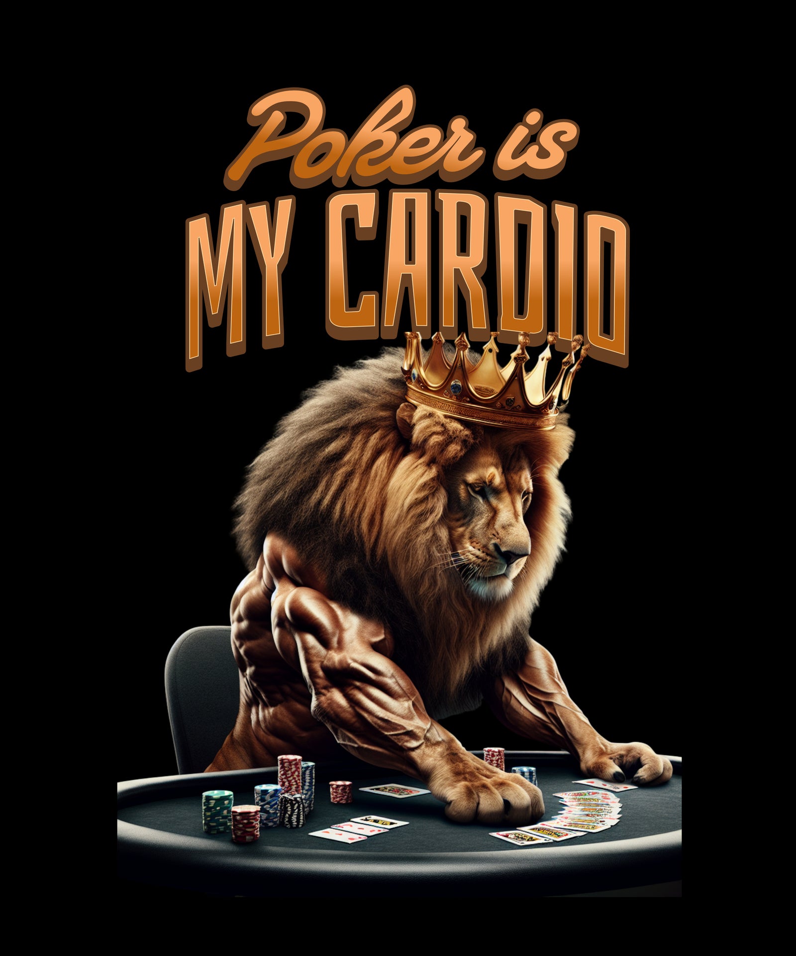 Poker Is My Cardio Tee - Black