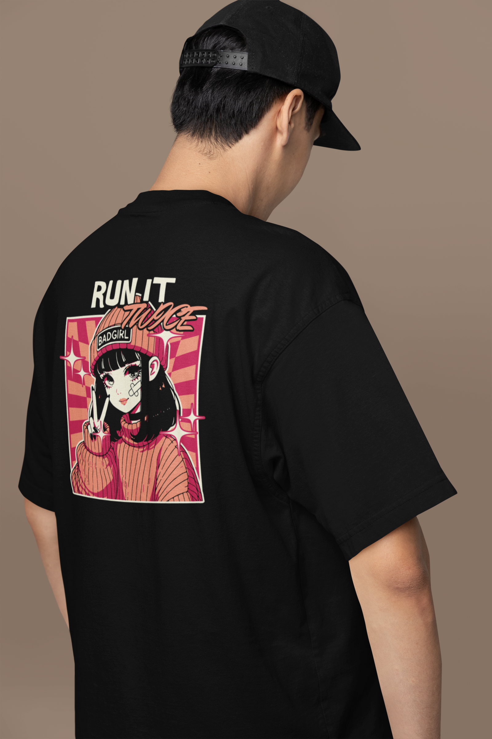 Run It Twice Tee - Black