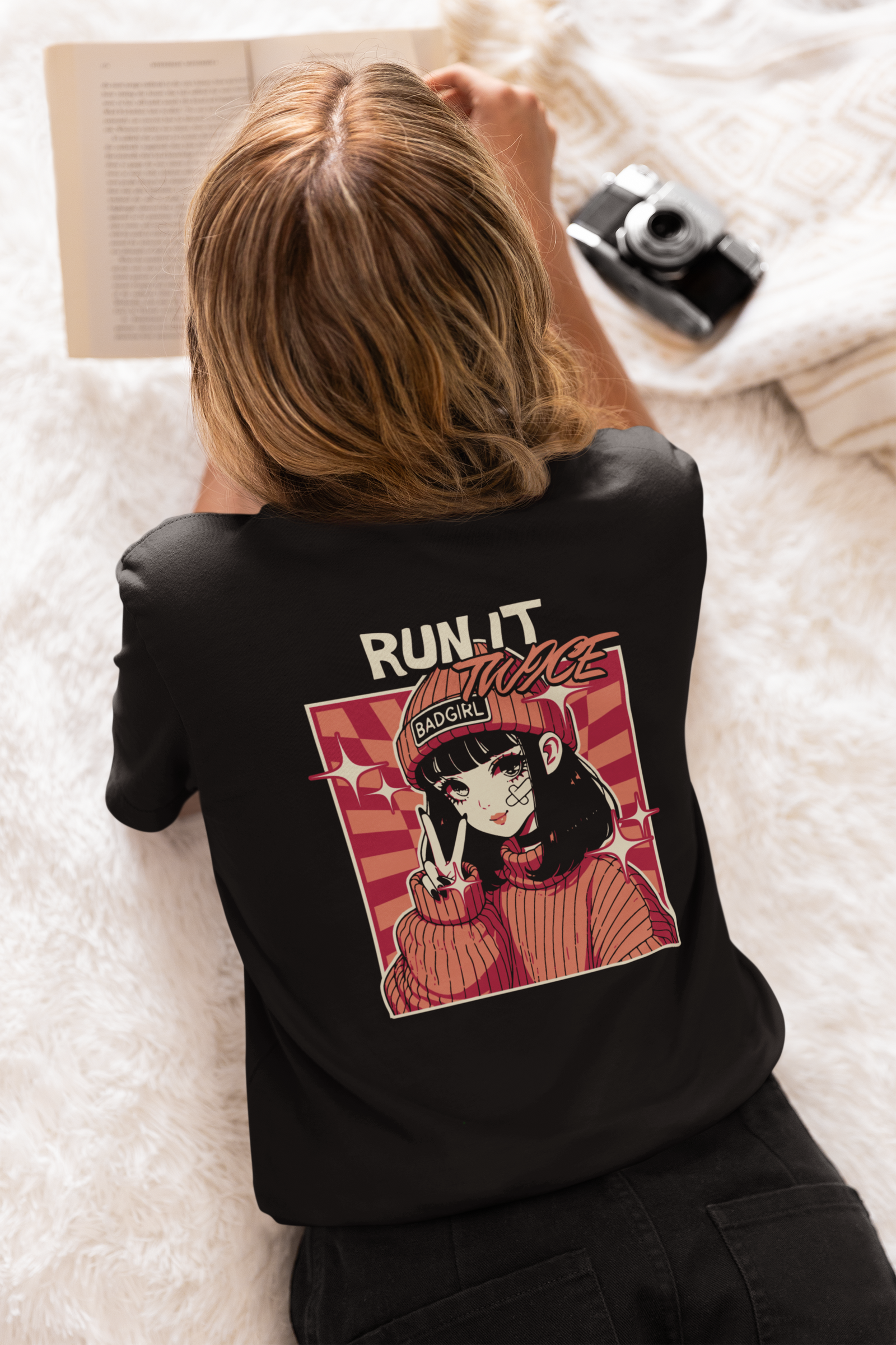 Run It Twice Women’s Tee - Black