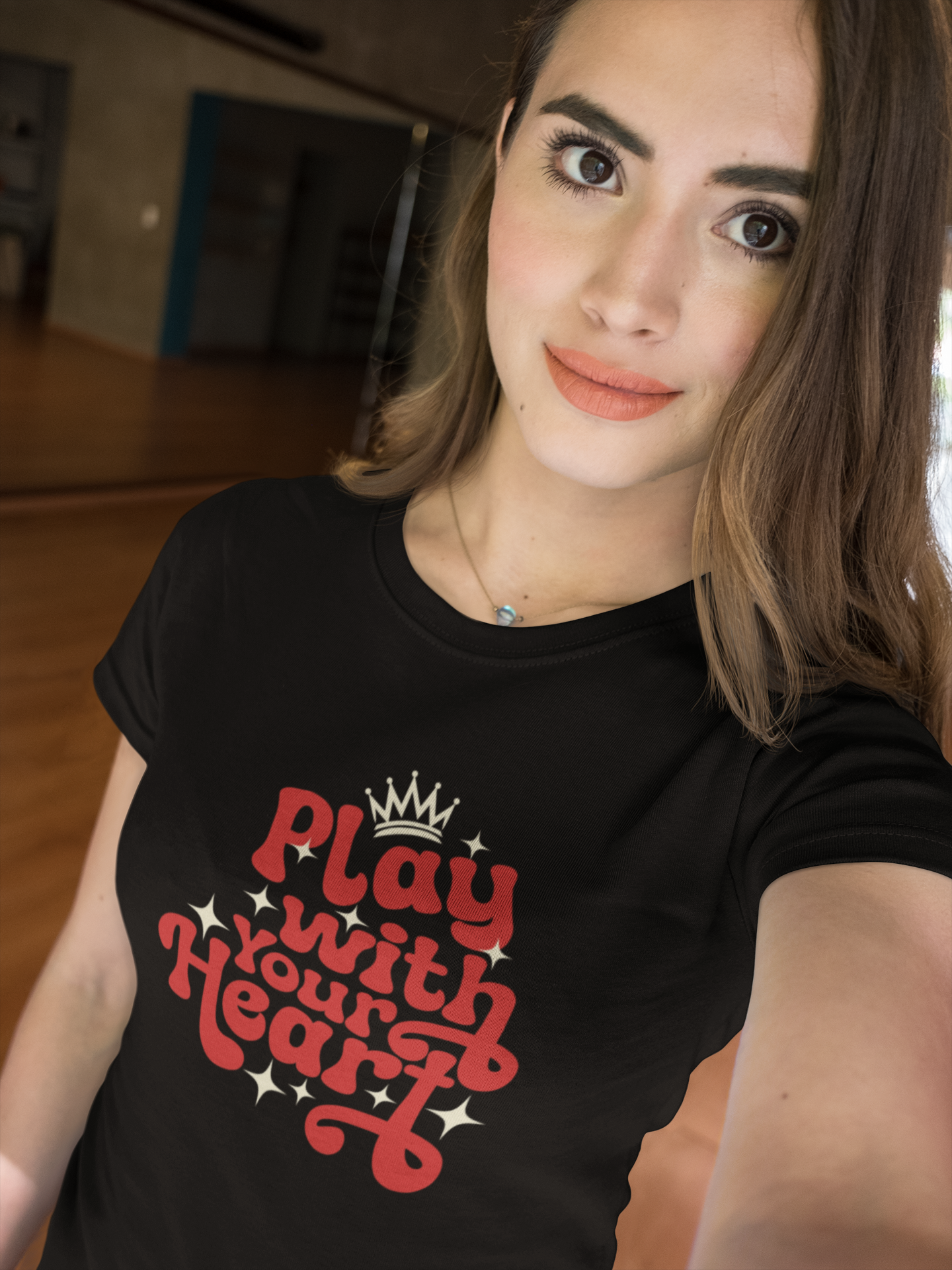 Play With Your Heart Women’s Tee - Black