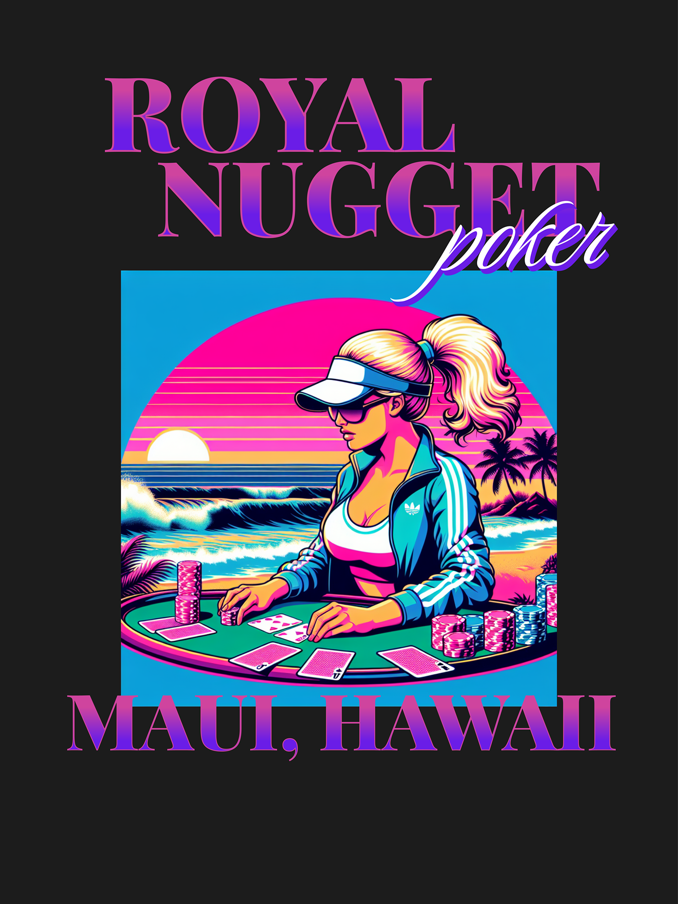 Missy Maui 808 Custom Tee - Black