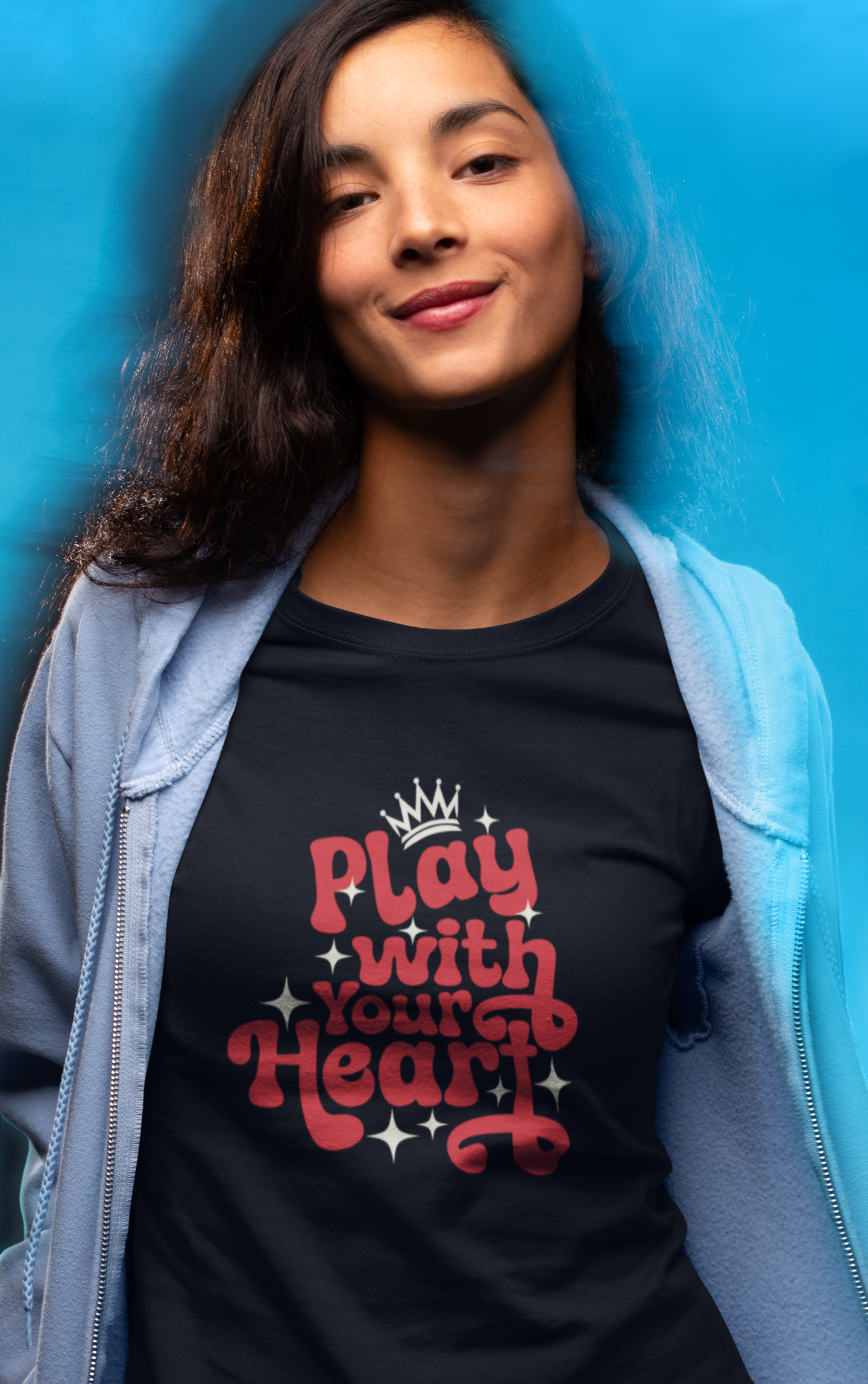 Play With Your Heart Women’s Tee - Black