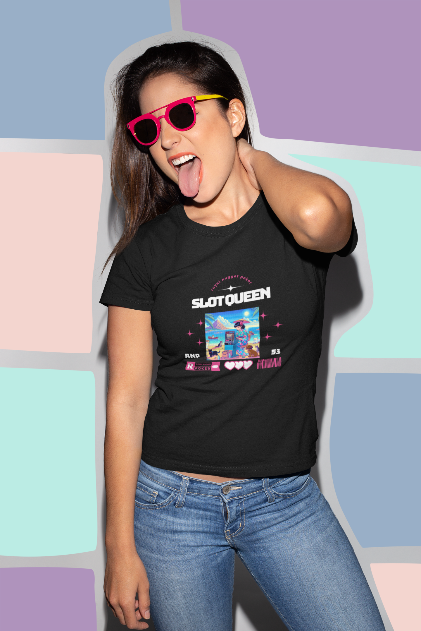 Slot Queen Custom Women's Tee - Black