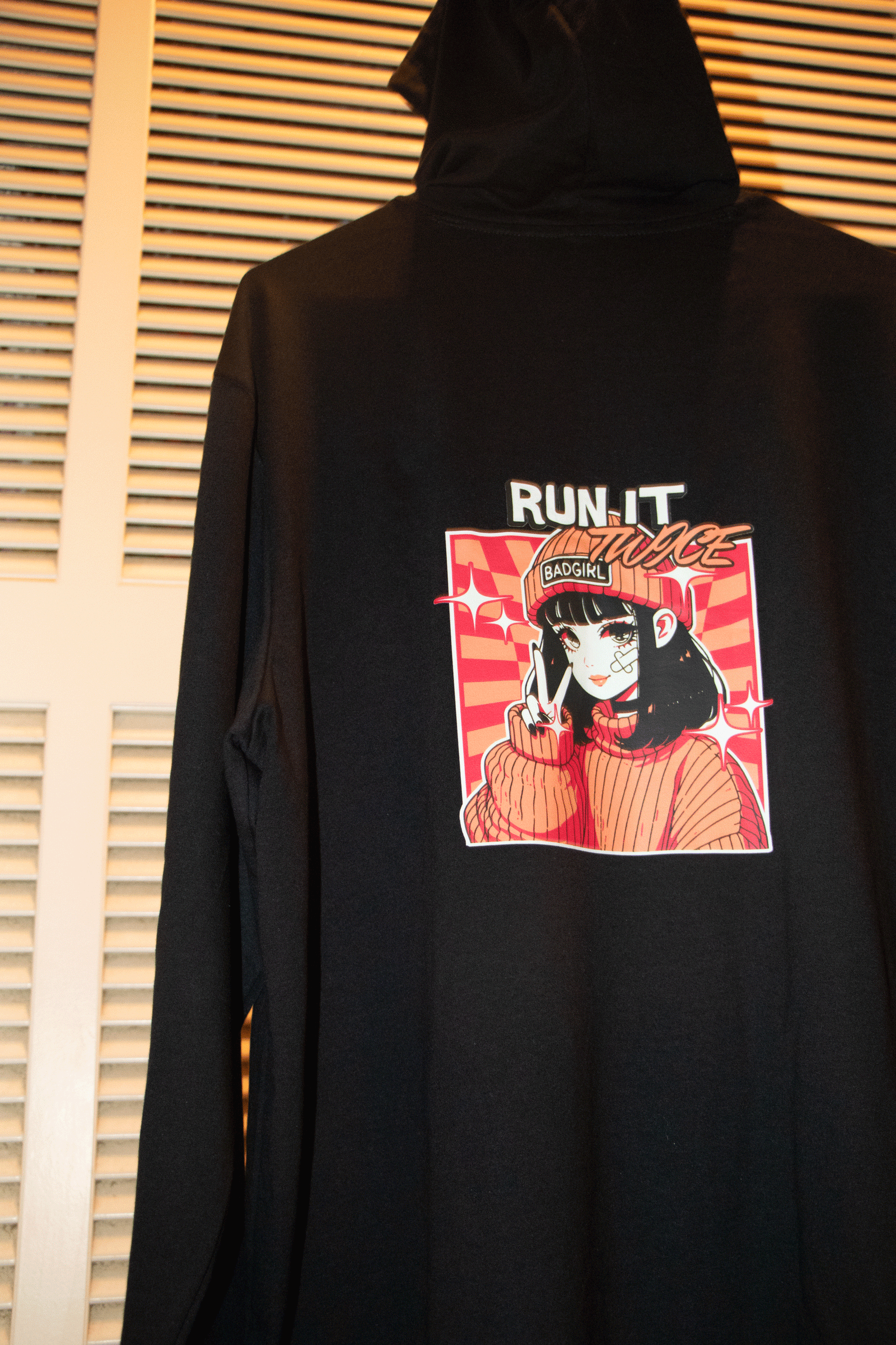 Run It Twice Hoodie - Black