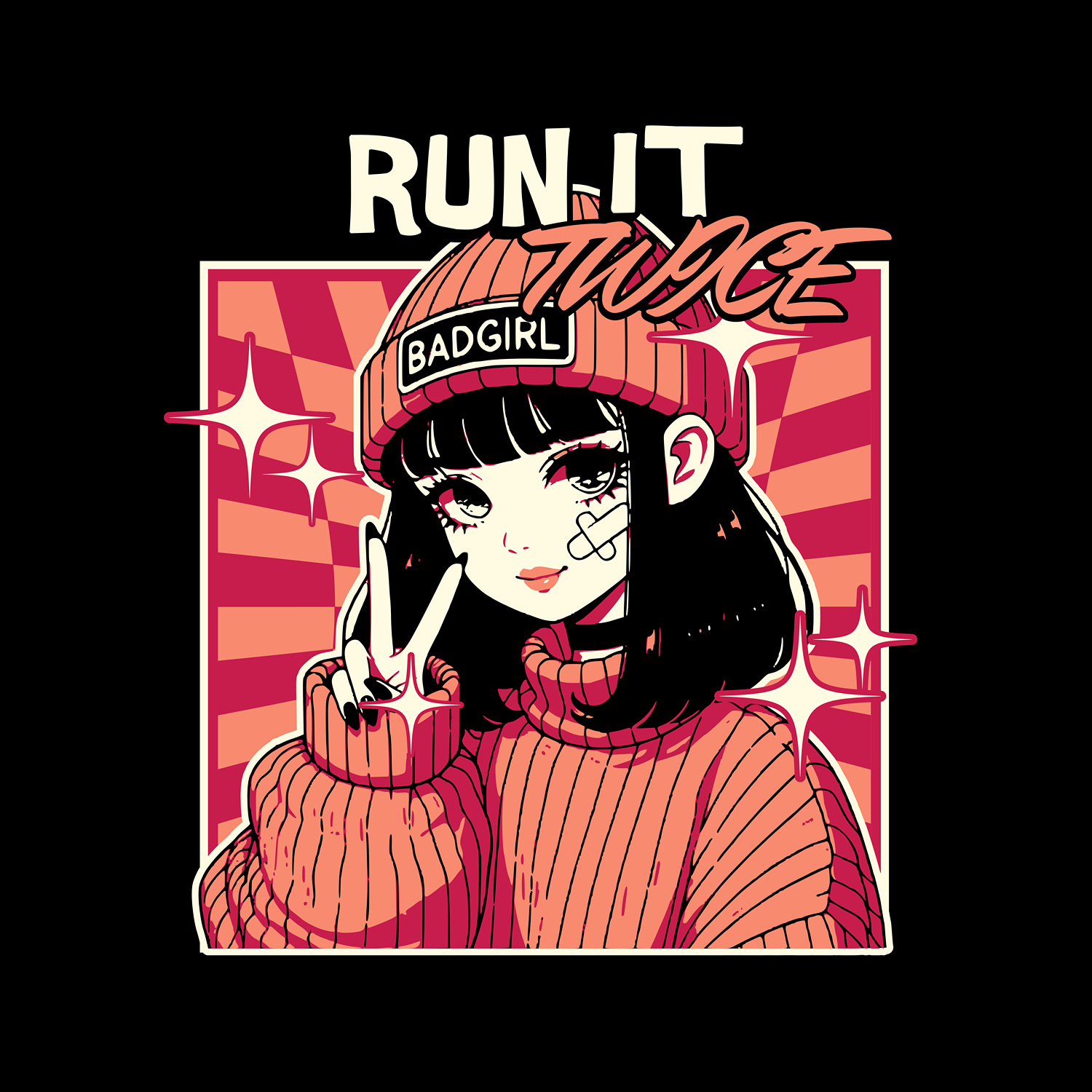 Run It Twice Hoodie - Black