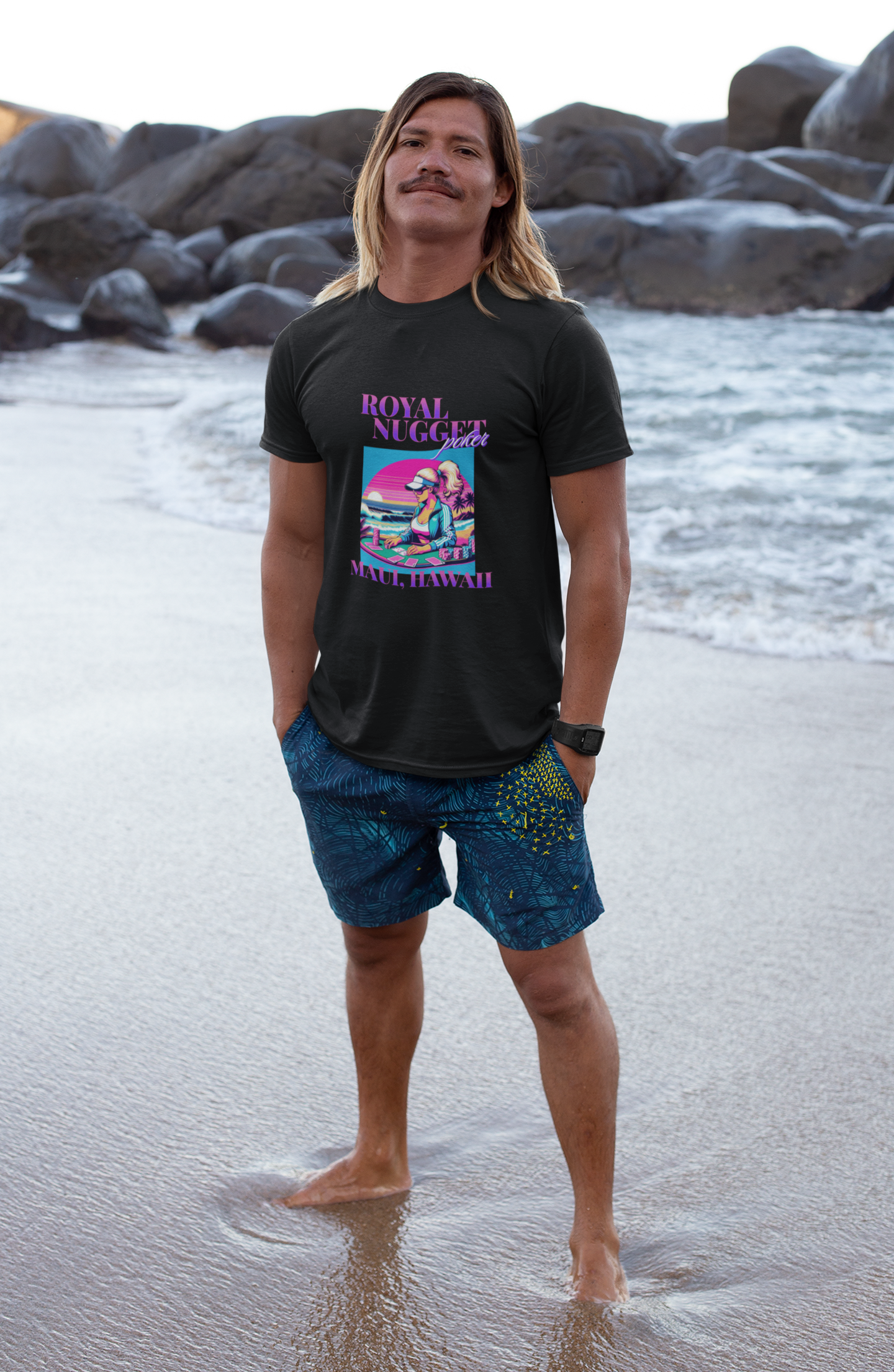 Missy Maui 808 Custom Tee - Black