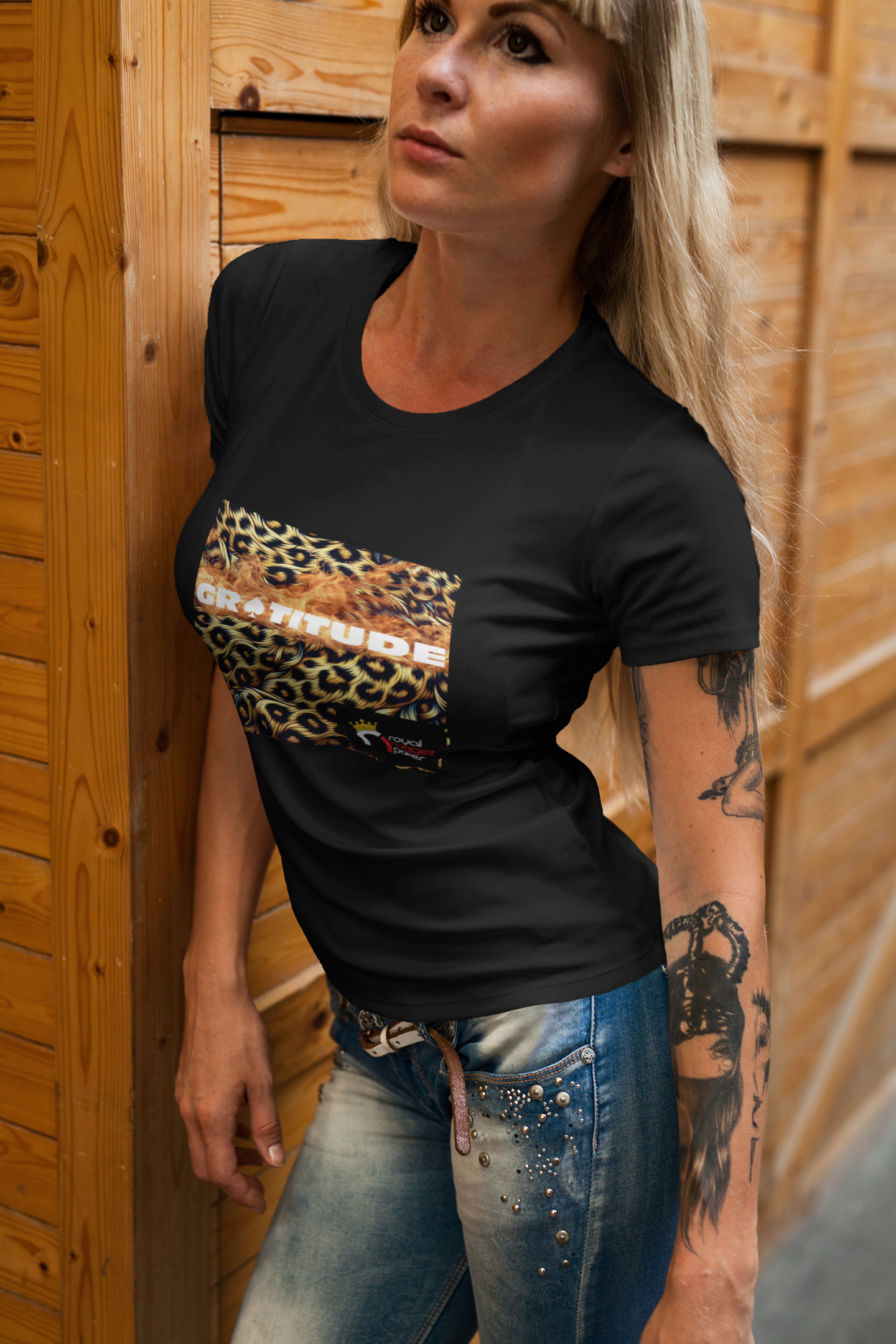 Gratitude Custom Women's Tee - Black