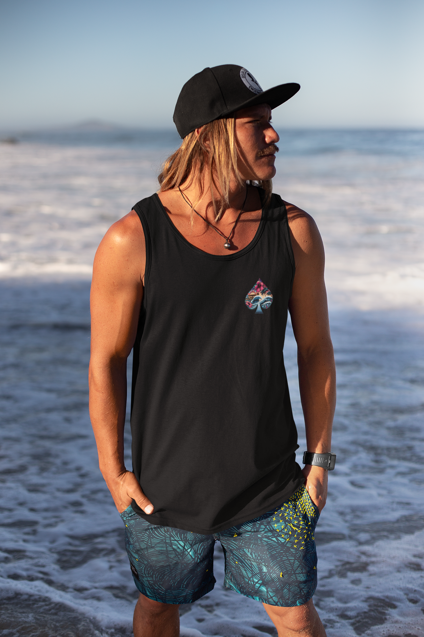 The Royal Maui Monty Custom Tank Top - Black